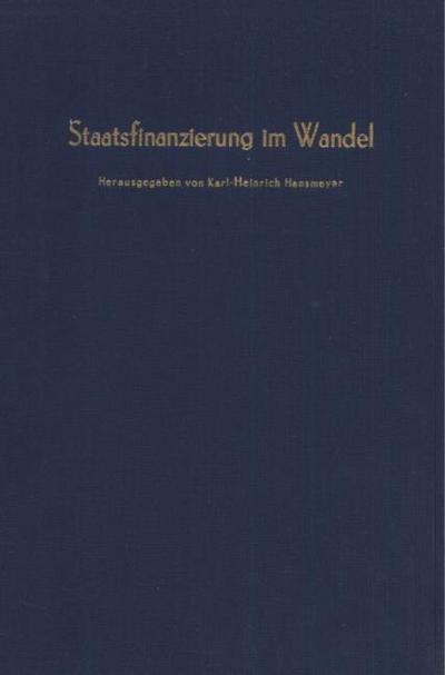 Staatsfinanzierung im Wandel.