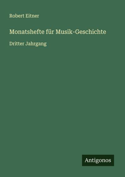 Monatshefte für Musik-Geschichte