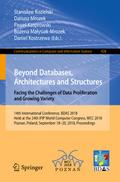Beyond Databases, Architectures and Structures. Facing the Challenges of Data Proliferation and Growing Variety