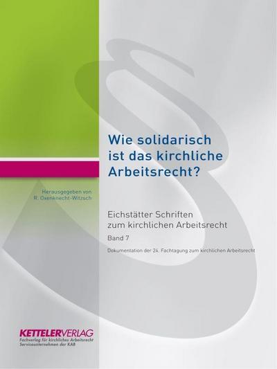 Eichstätter Schriften zum kirchlichen Arbeitsrecht 2022