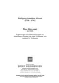 Don Giovanni 5 Stücke aus der Operfür 2 Oboen, 2 Klarinetten (A), 2 Hörner (F)