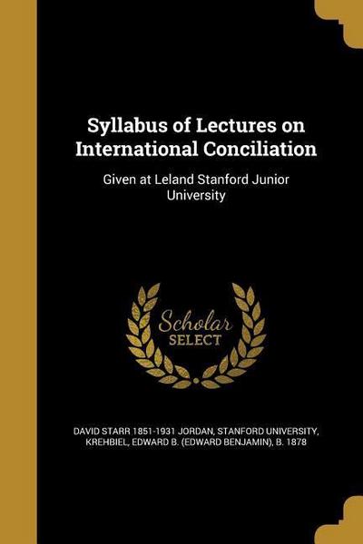 SYLLABUS OF LECTURES ON INTL C
