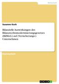 Bilanzielle Auswirkungen des Bilanzrechtsmodernisi