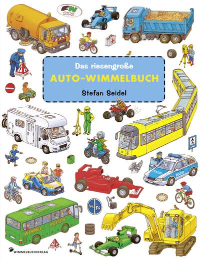 Das riesengroße Auto-Wimmelbuch: Kinderbücher ab 1 Jahr im XXL Format mit fortlaufenden Geschichten