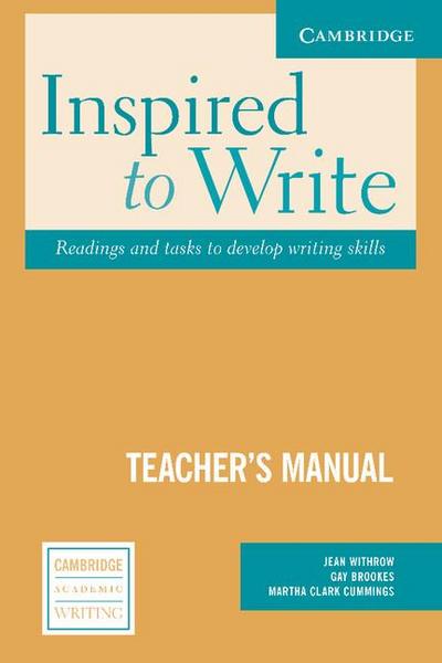 Inspired to Write Teacher’s Manual