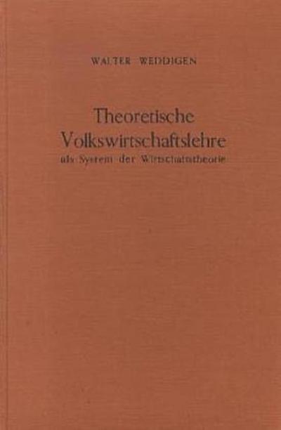 Theoretische Volkswirtschaftslehre