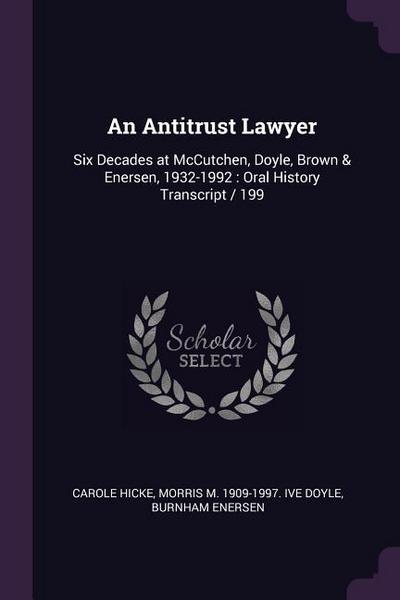 An Antitrust Lawyer