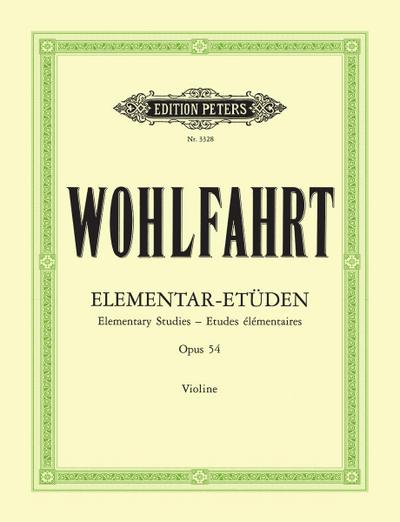 40 Elementar-Etüden für Violine solo op. 54