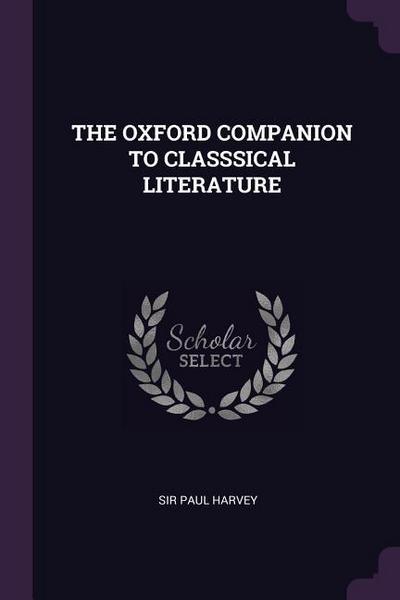 The Oxford Companion to Classsical Literature