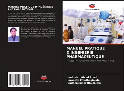 MANUEL PRATIQUE D’INGÉNIERIE PHARMACEUTIQUE