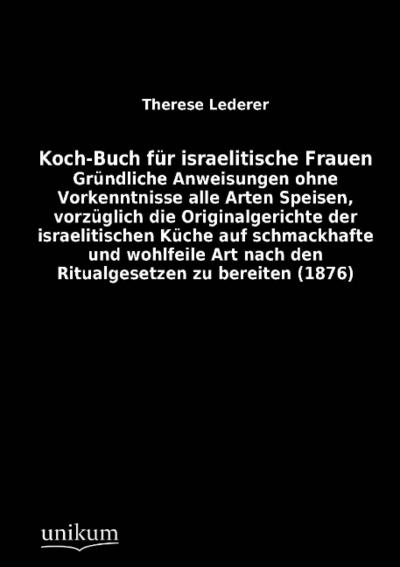 Koch-Buch für israelitische Frauen