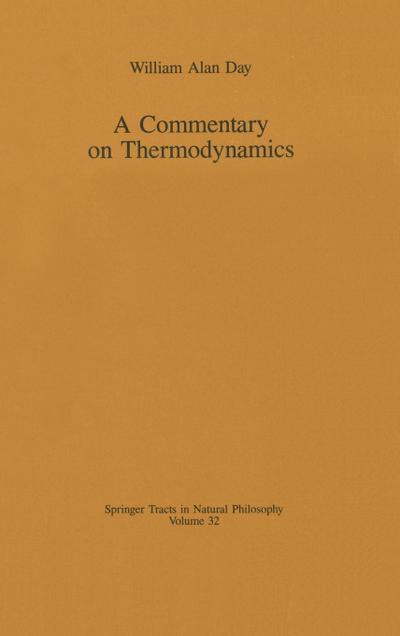 A Commentary on Thermodynamics
