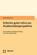 Kriterien guter Lehre aus Studierendenperspektive