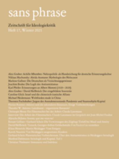 sans phrase 17 - Winter 2020/21