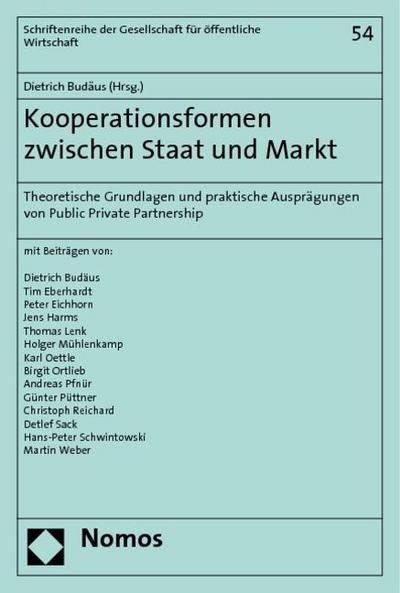 Kooperationsformen zwischen Staat und Markt