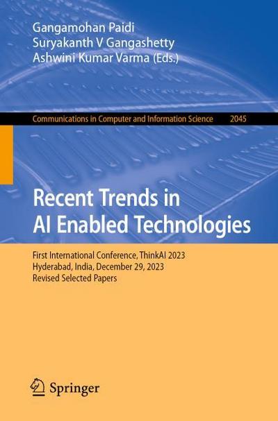 Recent Trends in AI Enabled Technologies