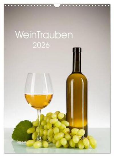 WeinTrauben 2026 (Wandkalender 2026 DIN A3 hoch), CALVENDO Monatskalender
