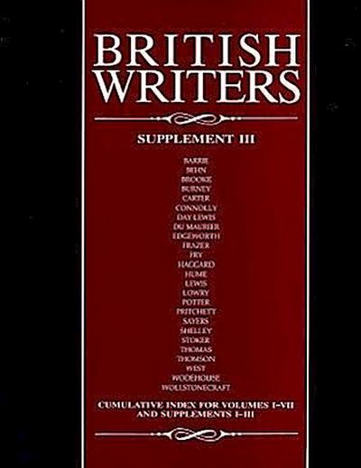 British Writers, Supplement III