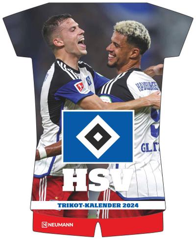Hamburger SV 2024 - Trikotkalender - Fußball-Kalender - Fan-Kalender - 34,1x42