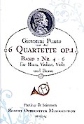 6 Quartette op.1 Band 2 (Nr.4-6)für Horn, Violine, Viola und Basso