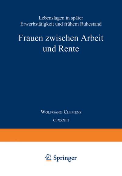 Frauen zwischen Arbeit und Rente