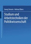 Studium und Arbeitstechniken der Politikwissenschaft