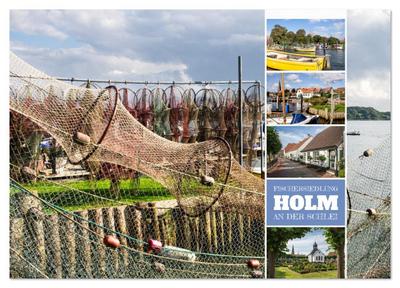 Fischersiedlung Holm an der Schlei (Wandkalender 2026 DIN A2 quer), CALVENDO Monatskalender