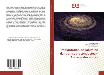 Implantation de l’alumine dans un supraconducteur-Ancrage des vortex
