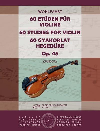 60 Etüden op.45für Violine