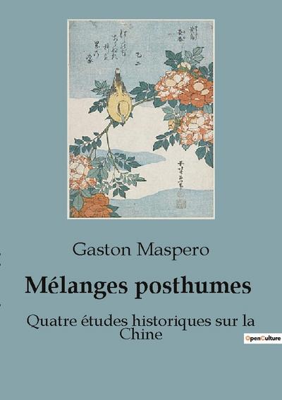 Mélanges posthumes