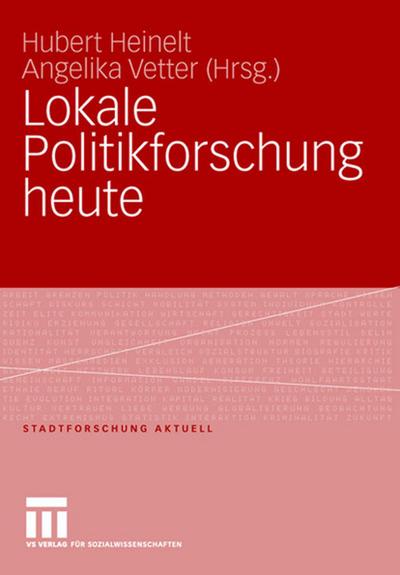 Lokale Politikforschung heute