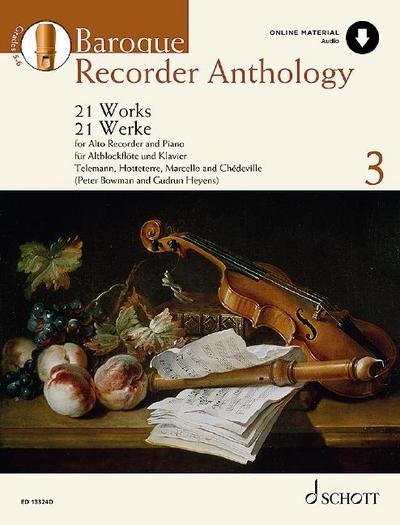 Heyens: Baroque Recorder Anthology, Volume 3 21 Works for Treble Recorder with Piano Book with Online Material