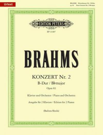 Konzert Nr. 2 B-Dur op. 83, 2 Klaviere zu vier Händen