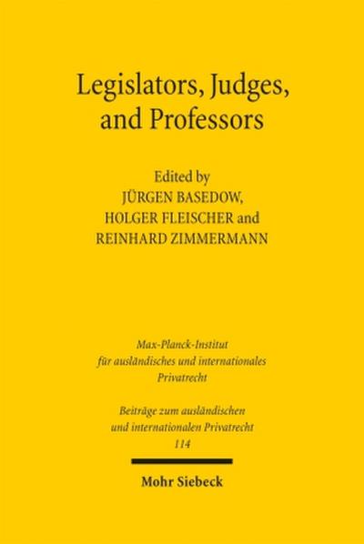 Legislators, Judges, and Professors