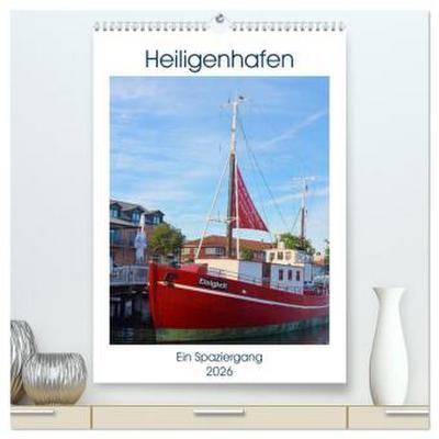 Heiligenhafen Ein Spaziergang (hochwertiger Premium Wandkalender 2026 DIN A2 hoch), Kunstdruck in Hochglanz