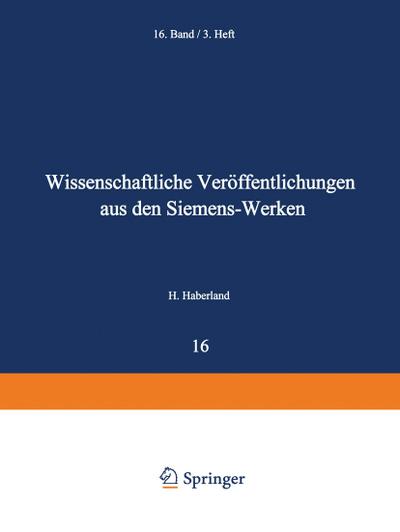 Wissenschaftliche Veröffentlichungen aus den Siemens-Werken