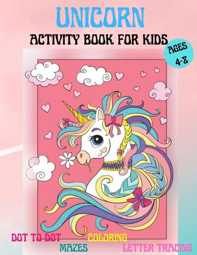 Amazing Unicorns Activity Book for kids