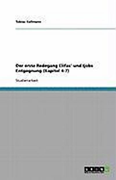 Der erste Redegang Elifas’ und Ijobs Entgegnung (Kapitel 4-7)