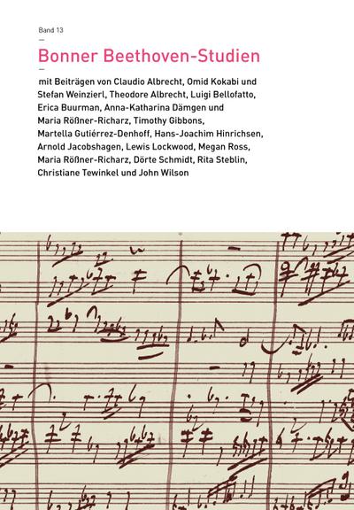 Bonner Beethoven-Studien 13