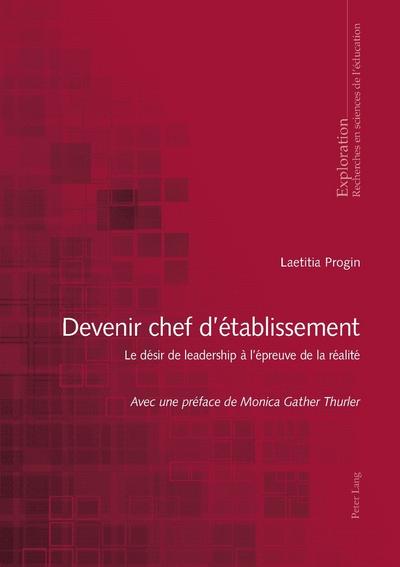 Devenir chef détablissement