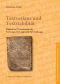 Textvarianz und Textstabilität: Studien zur Transmission der Ívens saga, Erex saga und Parcevals saga (Beiträge zur nordischen Philologie)
