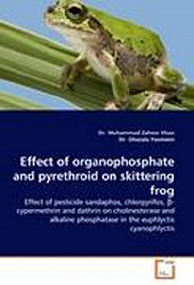 Effect of organophosphate and pyrethroid on skittering frog