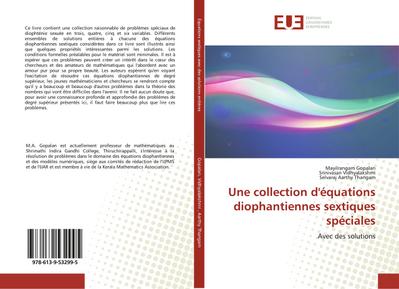Une collection d’équations diophantiennes sextiques spéciales