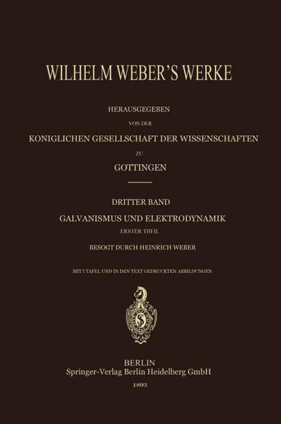 Wilhelm Webers Werke