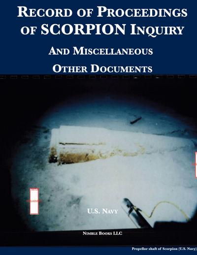 Record of Proceedings of SCORPION Inquiry