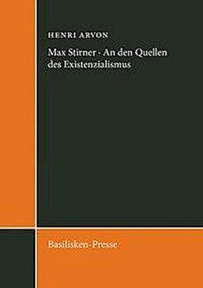 Arvon, H: Max Stirner