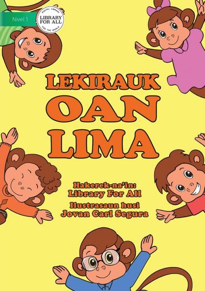 Five Little Monkeys / Lekirauk Oan Lima  (Tetun edition)