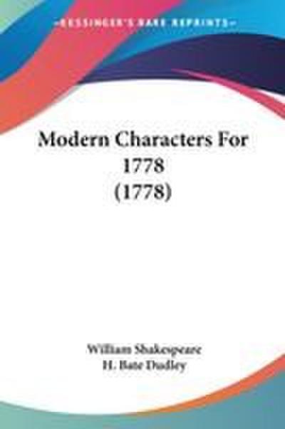 Modern Characters For 1778 (1778)