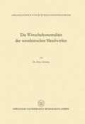 Die Wirtschaftsmentalität der westdeutschen Handwerker