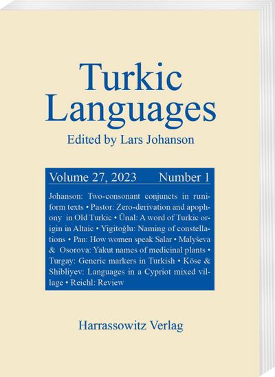 Turkic Languages 27 (2023) 1